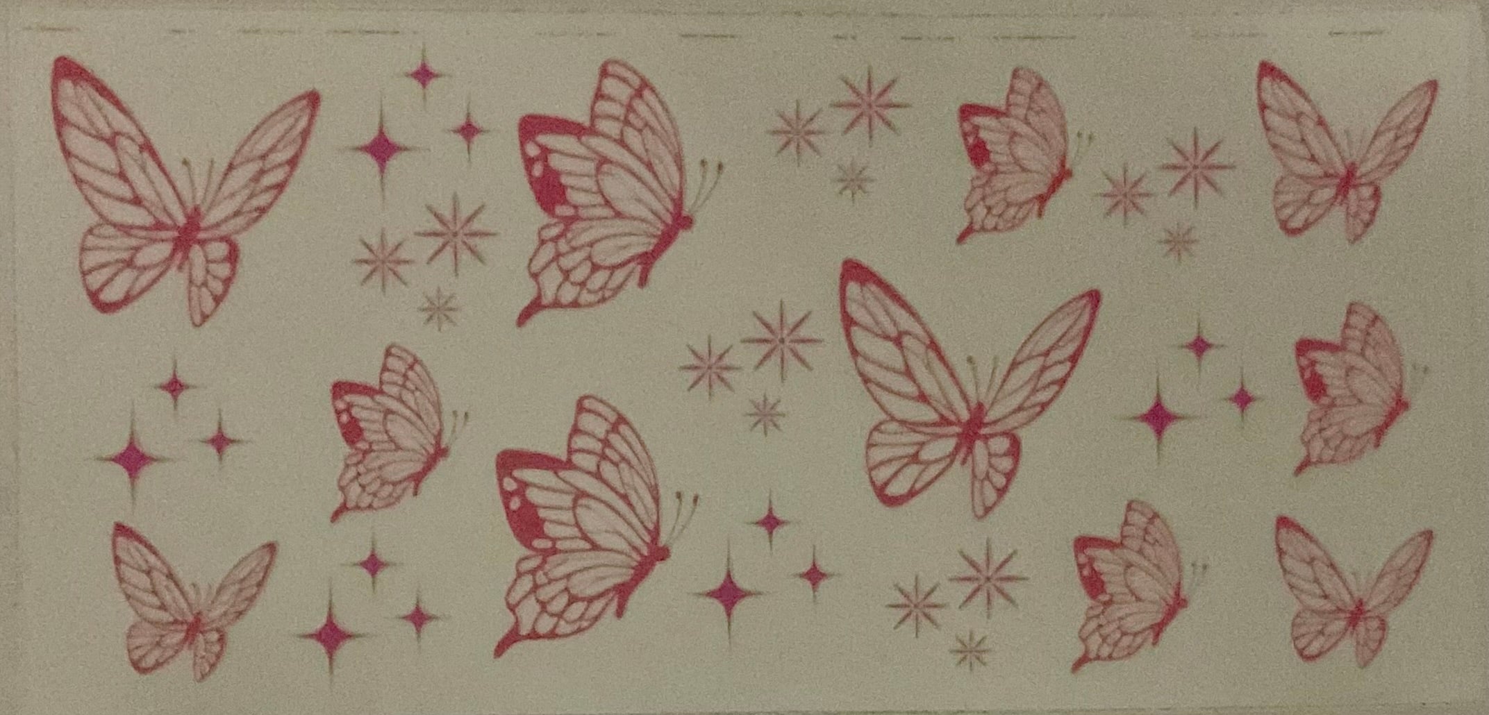 Pink butterflies
