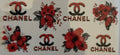 Chanel red flowers