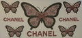Chanel pink butterfly