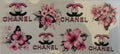 Chanel with pink flowers