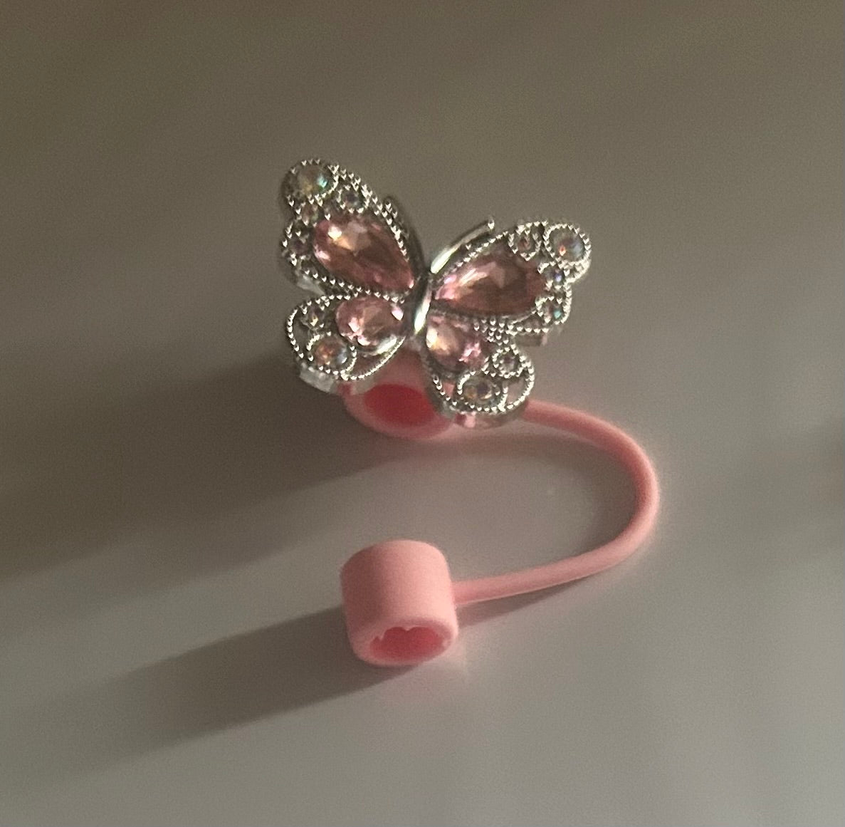 Butterfly straw topper