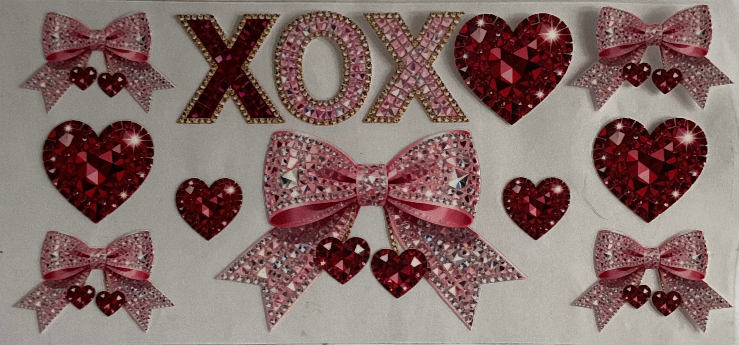 Xox bows and hearts