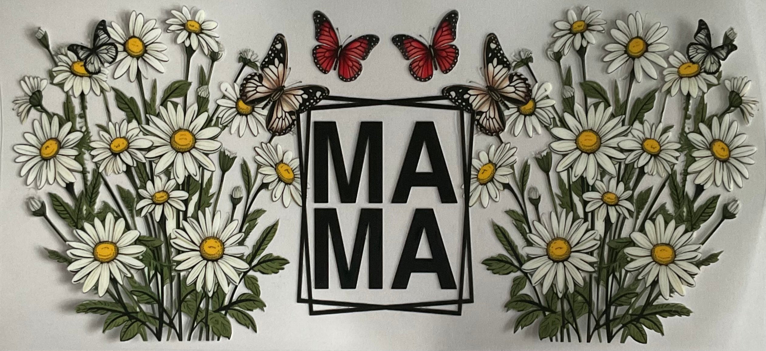 Mama and flowers