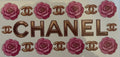 Chanel with pink roses