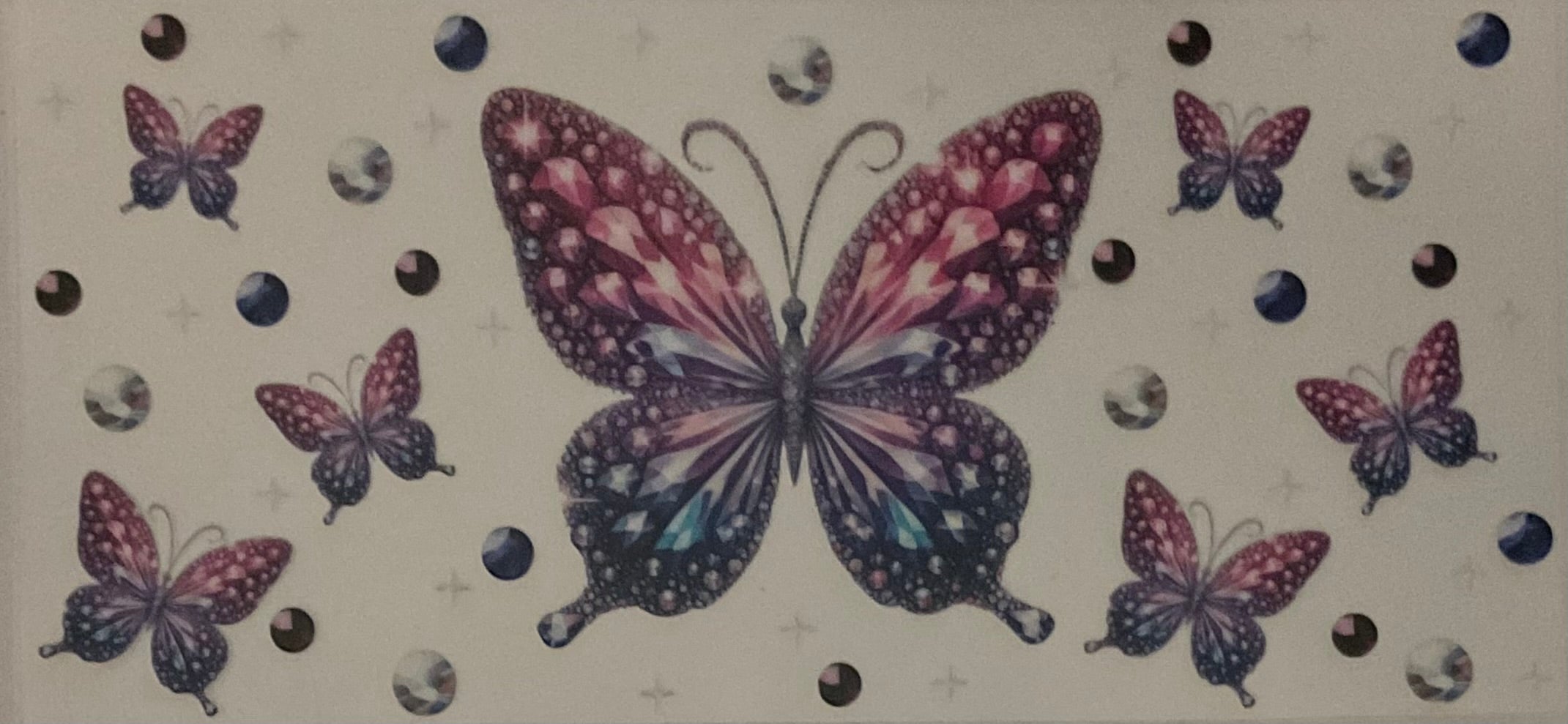 Rhinestone butterfly