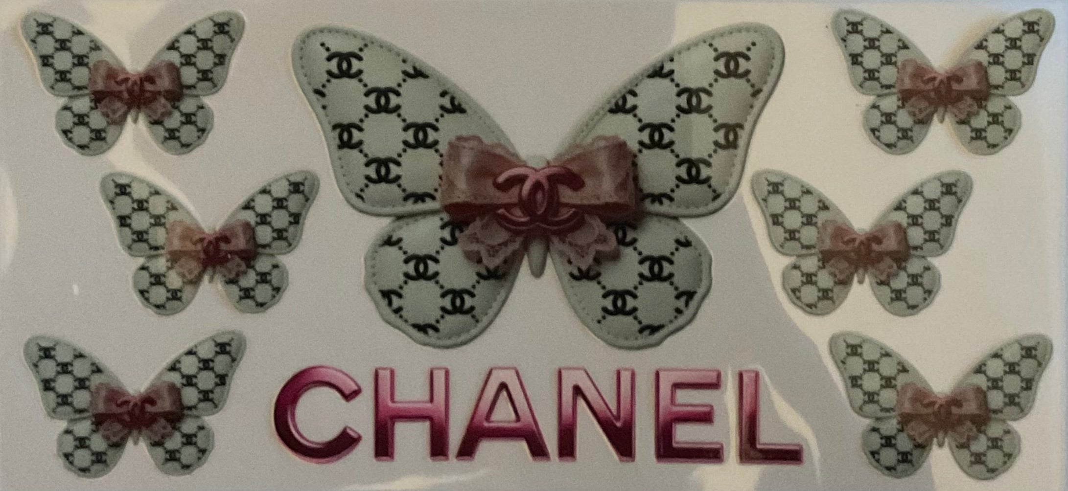 White Chanel butterfly