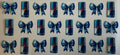 Red bull with blue bows